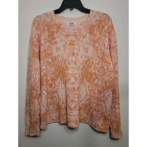 525 Womens Long‎ Sleeve Pullover Sweater Multicolor Sherbet Large Extra Large